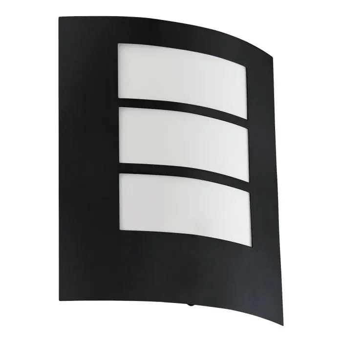 Eglo City 1 wandlamp buiten zwart